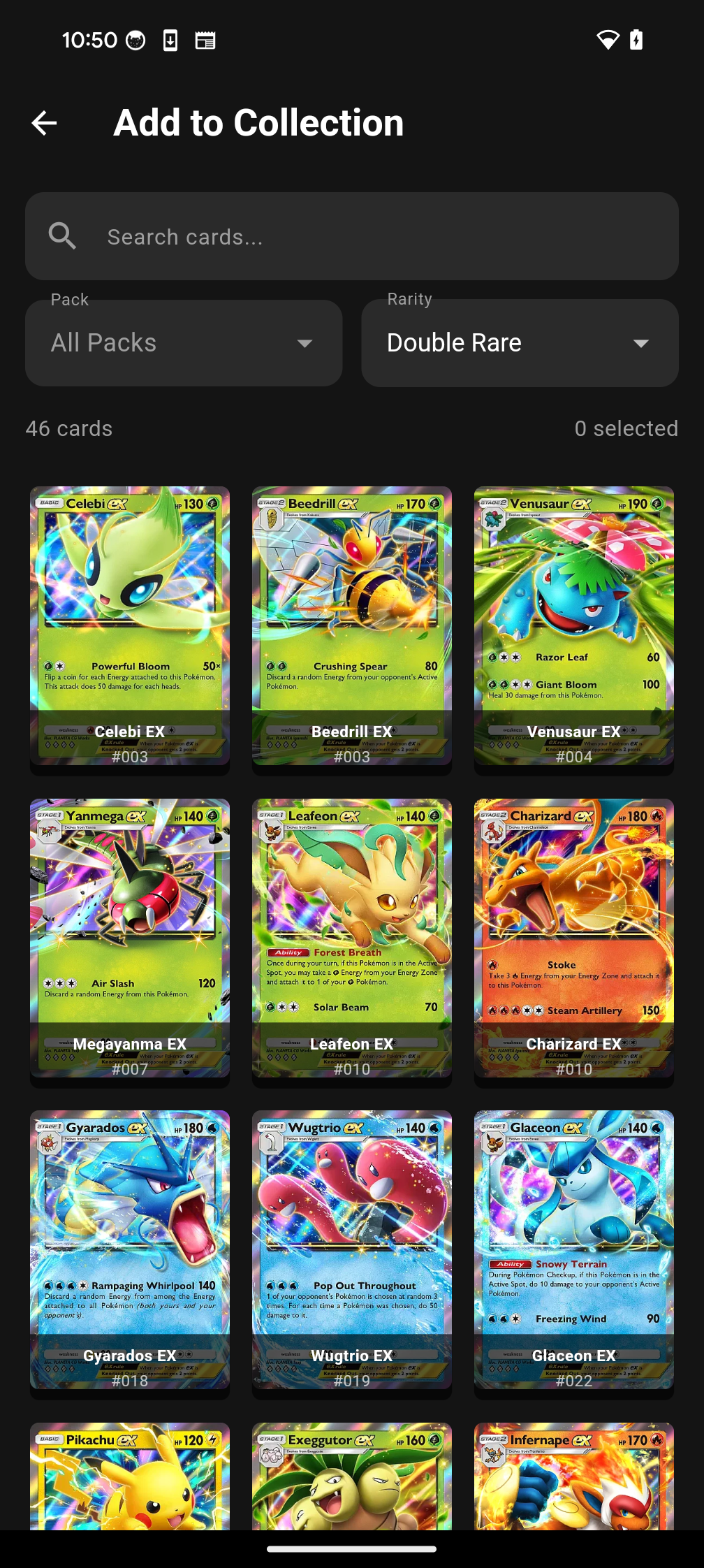 App Collection Screen